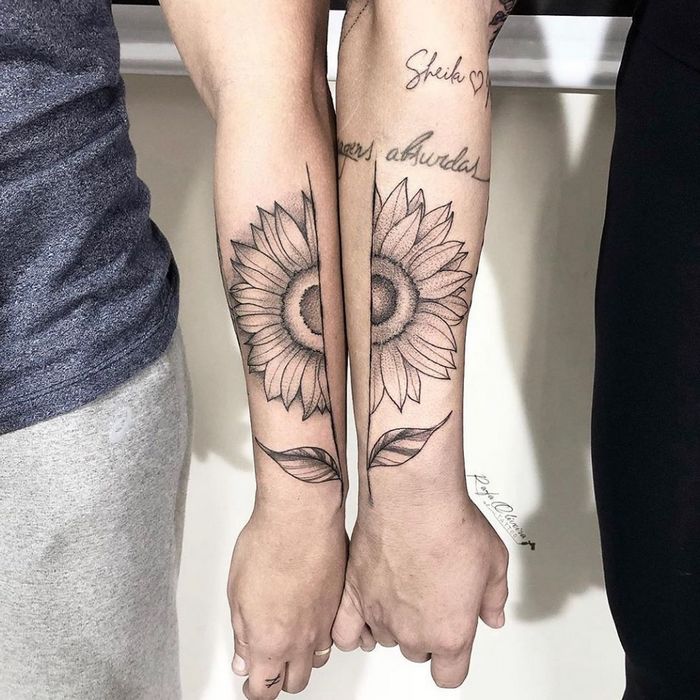 39 ideias lindas para tatuagens para irmãs e melhores amigas 17