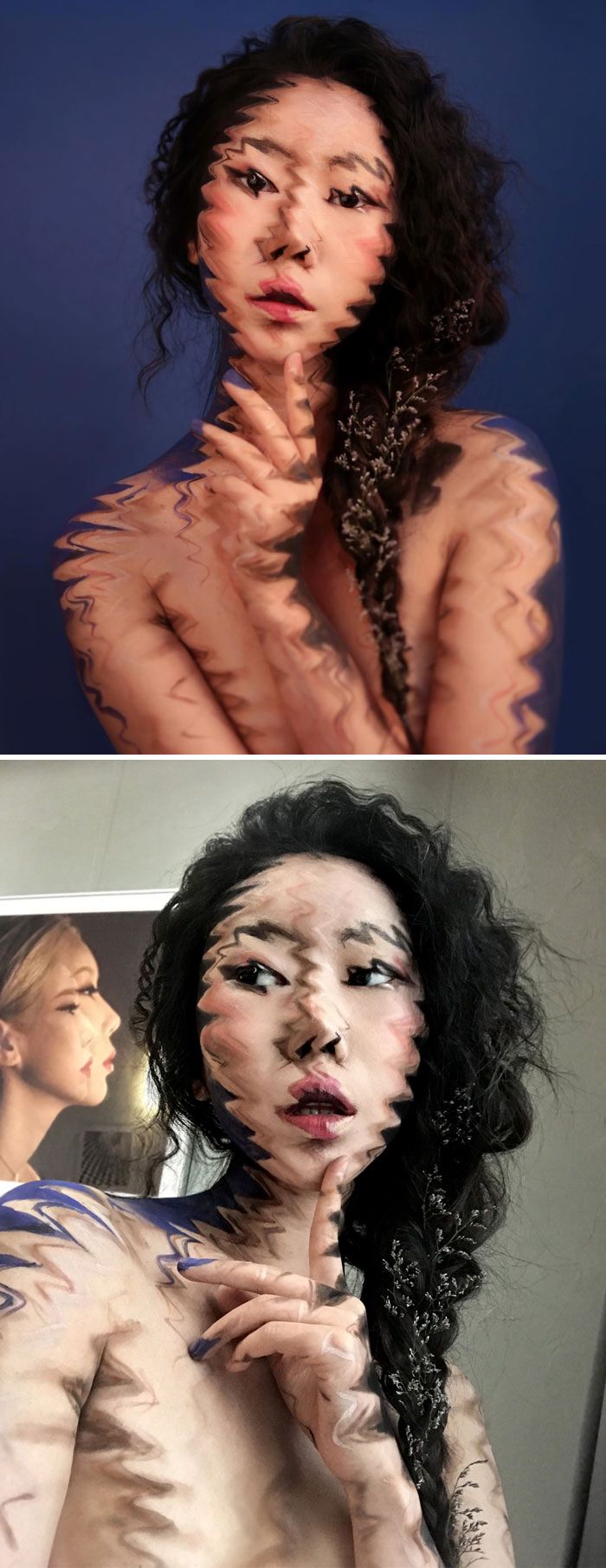O que este artista faz com o rosto dela mexe seriamente com a sua mente (36 fotos) 17