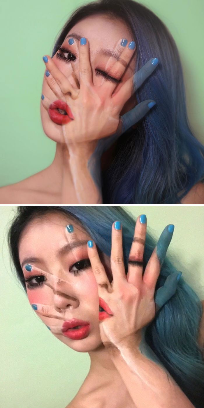 O que este artista faz com o rosto dela mexe seriamente com a sua mente (36 fotos) 18