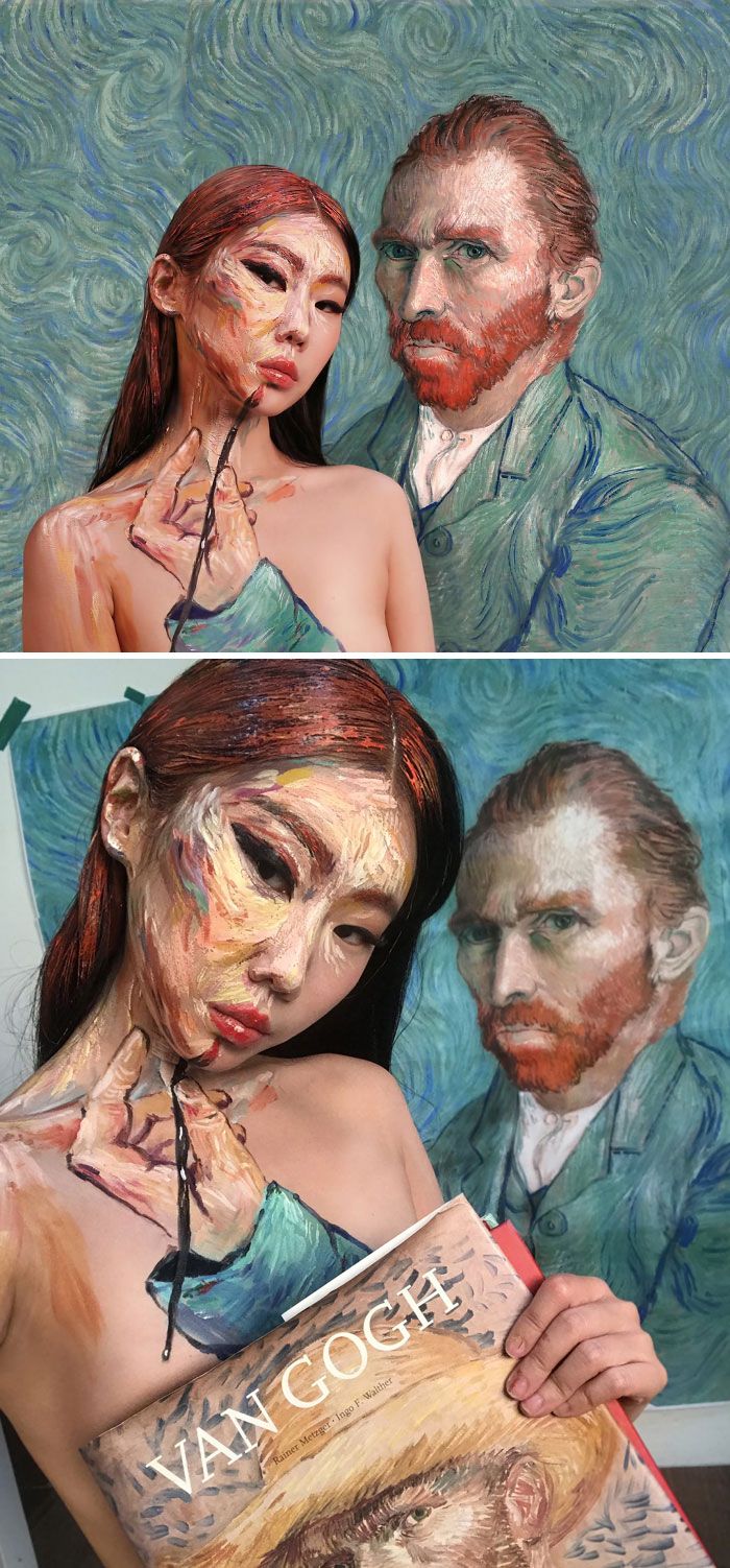 O que este artista faz com o rosto dela mexe seriamente com a sua mente (36 fotos) 26