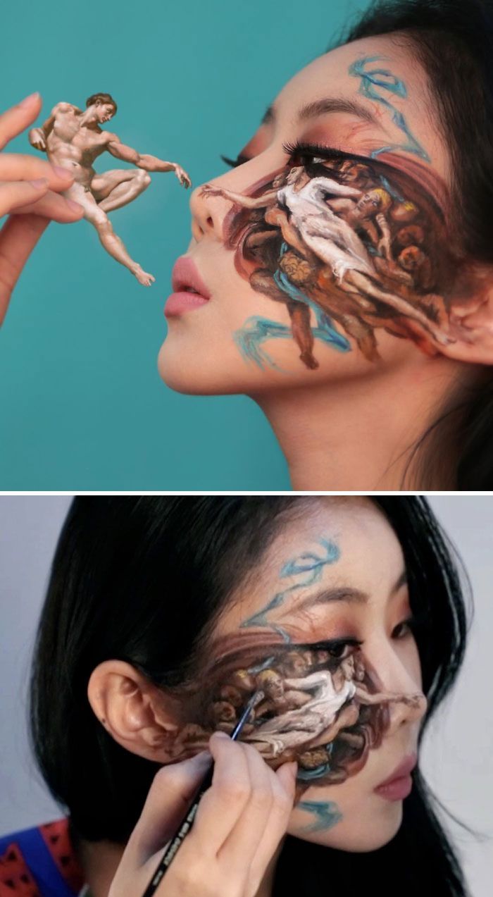 O que este artista faz com o rosto dela mexe seriamente com a sua mente (36 fotos) 30