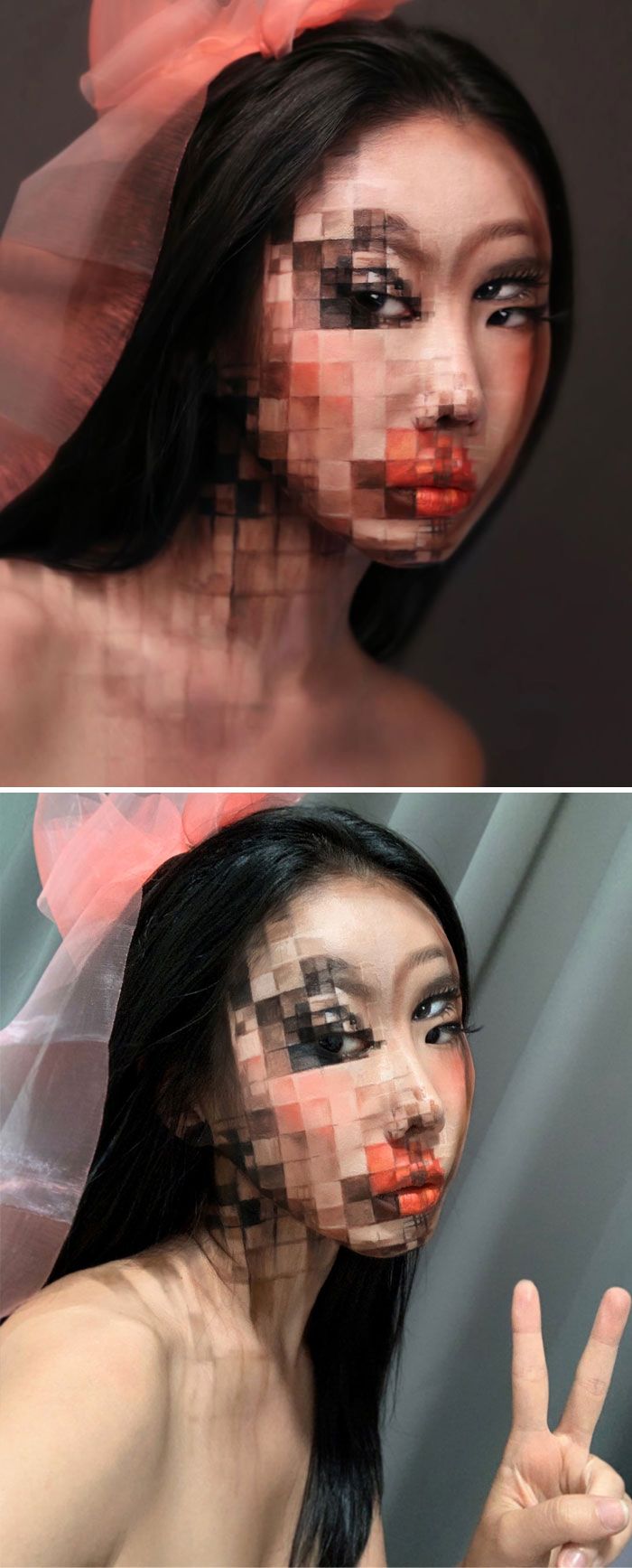 O que este artista faz com o rosto dela mexe seriamente com a sua mente (36 fotos) 32