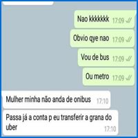 Mulher minha não pega ônibus Mulher minha não pega ônibus