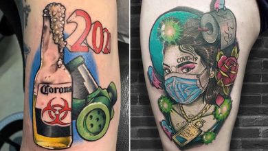 Algumas pessoas estão fazendo tatuagens inspiradas no covid-19 (21 fotos) 49