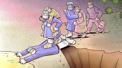 Artista iraniano mostra a dura realidade dos médicos durante surto de coronavírus (29 fotos) 25