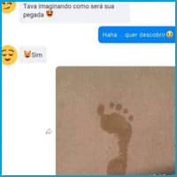 Queria saber como é sua pegada Queria saber como é sua pegada