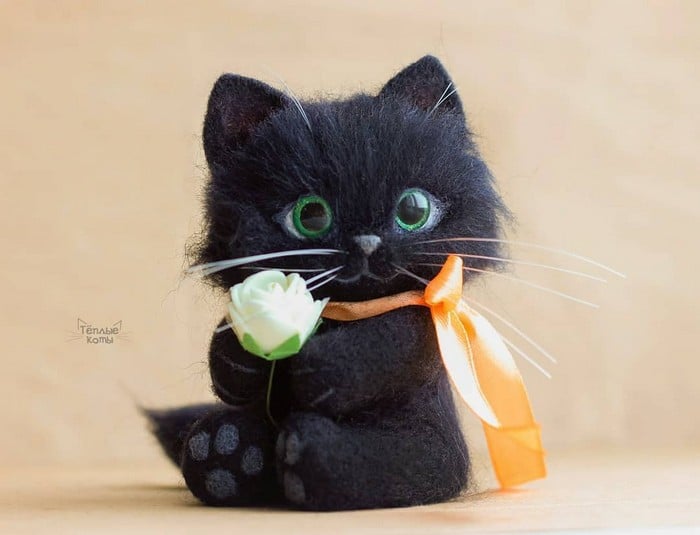 Artista russa cria gatinhos de feltro que parecem ter saído de um conto fada (32 fotos) 4