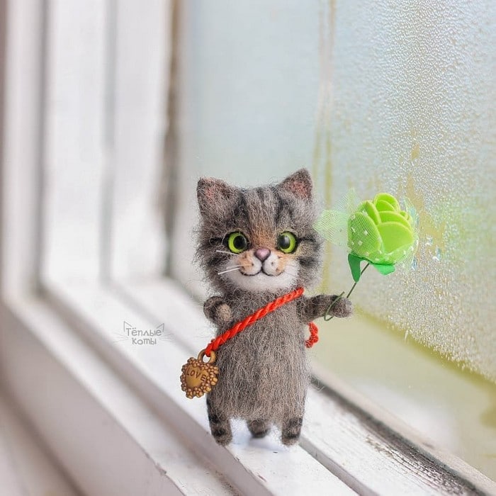Artista russa cria gatinhos de feltro que parecem ter saído de um conto fada (32 fotos) 20