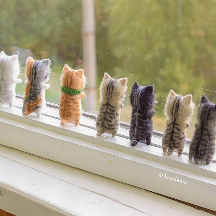 Artista russa cria gatinhos de feltro que parecem ter saído de um conto fada (32 fotos) 24