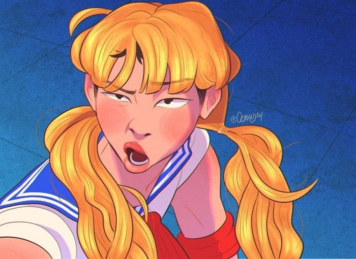 Artistas de todo o Twitter estão redesenhando Sailor Moon em seu próprio estilo (38 fotos) 24