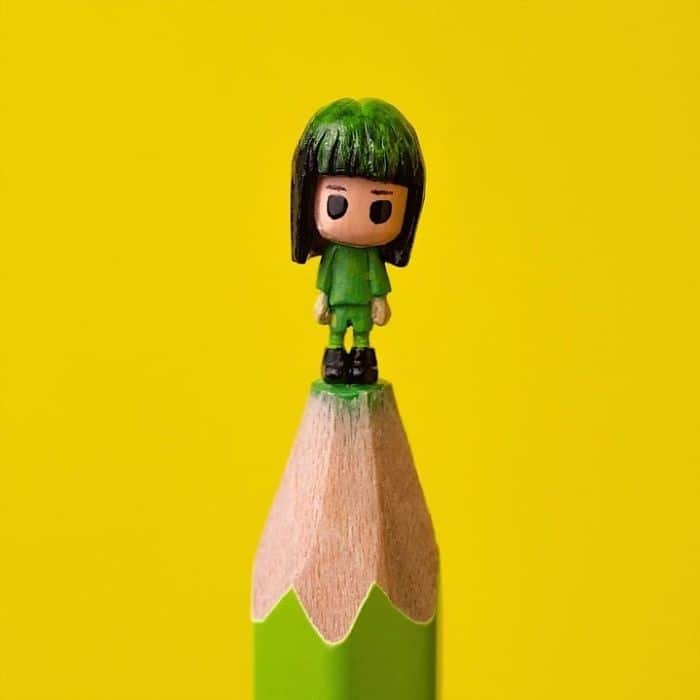 Este artista cria impressionantes esculturas minúsculas no lápis (34 fotos) 15