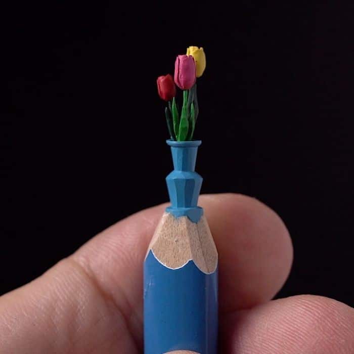 Este artista cria impressionantes esculturas minúsculas no lápis (34 fotos) 33