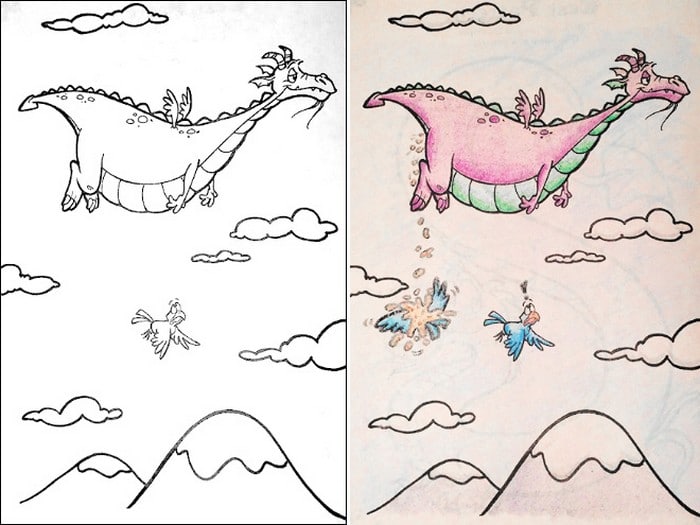 O que acontece quando adultos resolvem colorir livro de crianças (27 fotos) 12