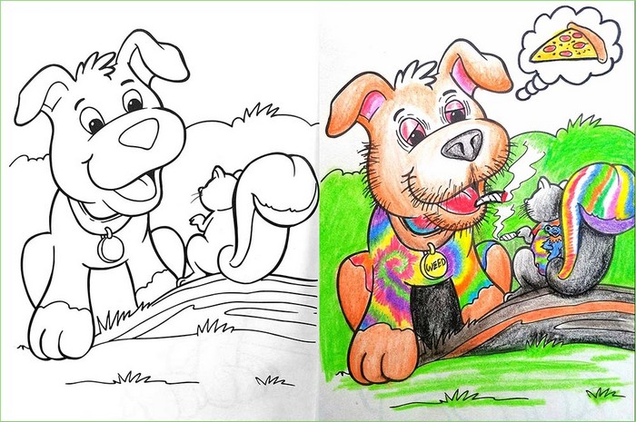 O que acontece quando adultos resolvem colorir livro de crianças (27 fotos) 23