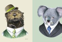 20 retratos de animais muito bem vestidos por Ryan Berkley 9
