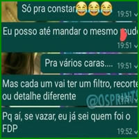 Dica para quem manda fotos ousadas Dica para quem manda fotos ousadas