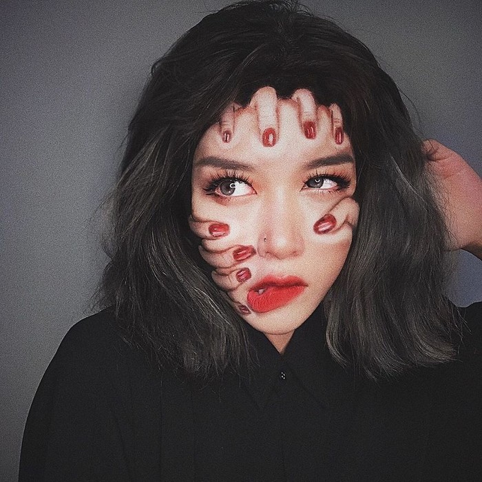 A maquiadora usa seu rosto e corpo como tela para criar ilusões de ótica alucinantes (25 fotos) 9