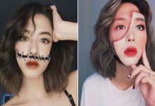 A maquiadora usa seu rosto e corpo como tela para criar ilusões de ótica alucinantes (25 fotos) 10