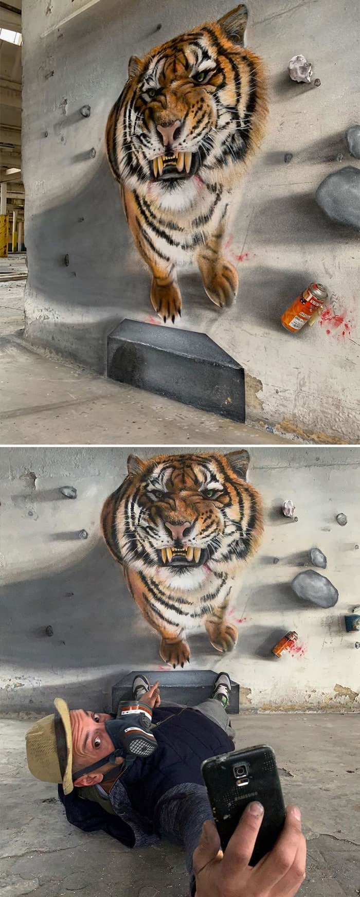 Artista de rua francês pinta grafite de criatura 3D (43 fotos) 4