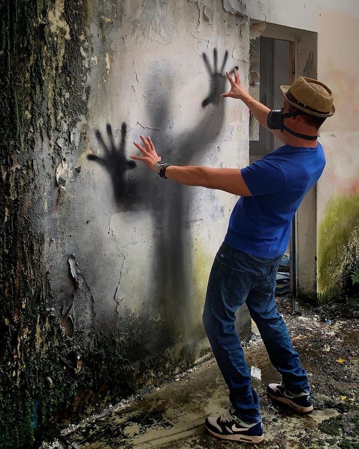 Artista de rua francês pinta grafite de criatura 3D (43 fotos) 35