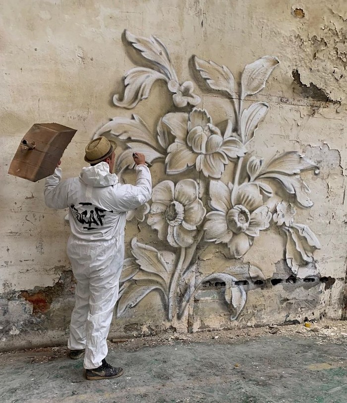 Artista de rua francês pinta grafite de criatura 3D (43 fotos) 40