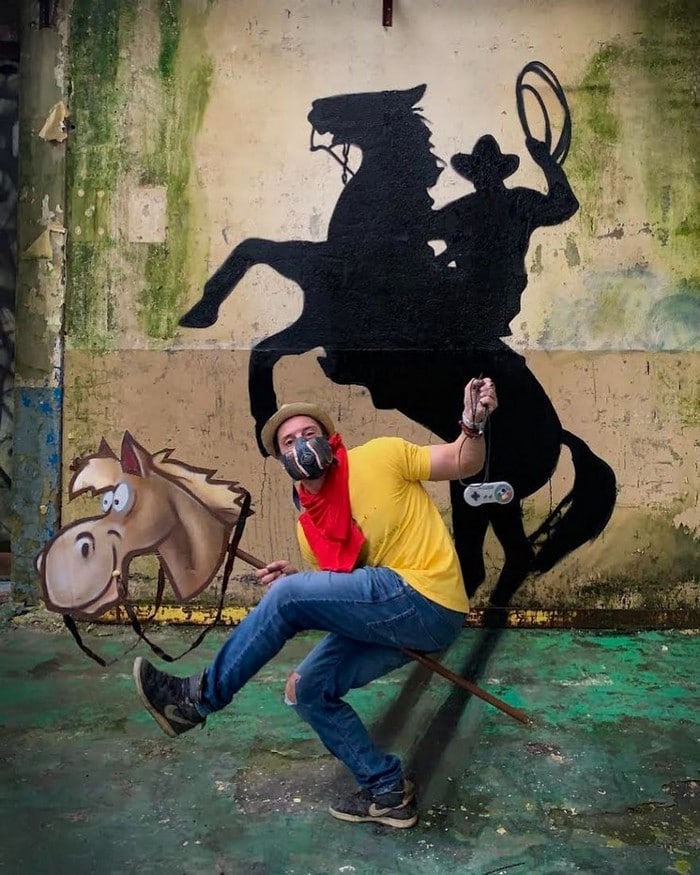 Artista de rua francês pinta grafite de criatura 3D (43 fotos) 43