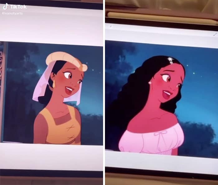 Artista recria as princesas da Disney para parecer modernas e se tornam virais no TikTok 6