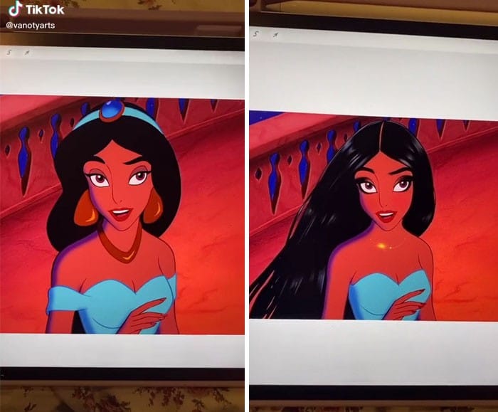 Artista recria as princesas da Disney para parecer modernas e se tornam virais no TikTok 8