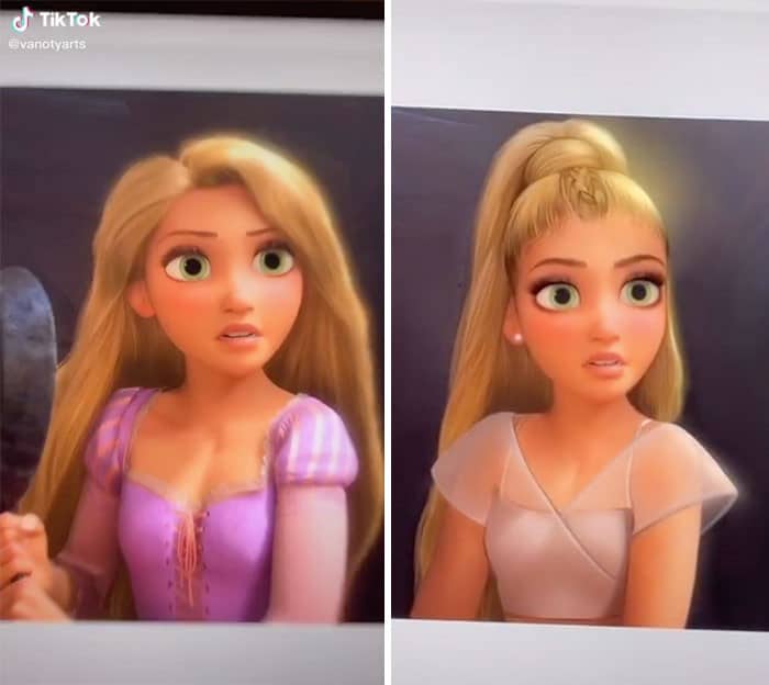 Artista recria as princesas da Disney para parecer modernas e se tornam virais no TikTok 10