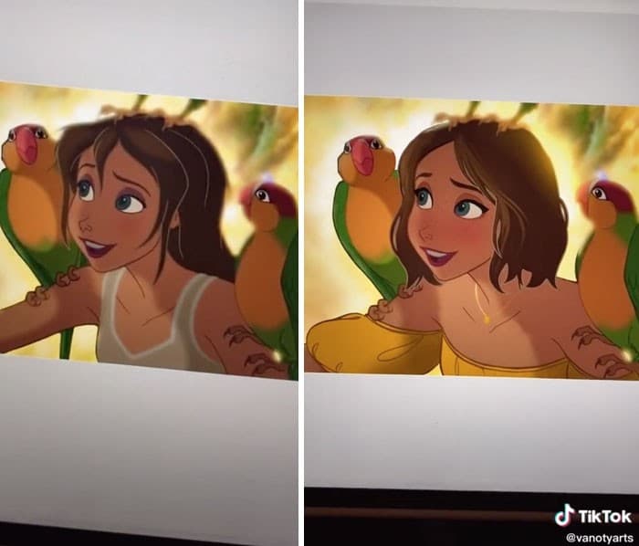 Artista recria as princesas da Disney para parecer modernas e se tornam virais no TikTok 14