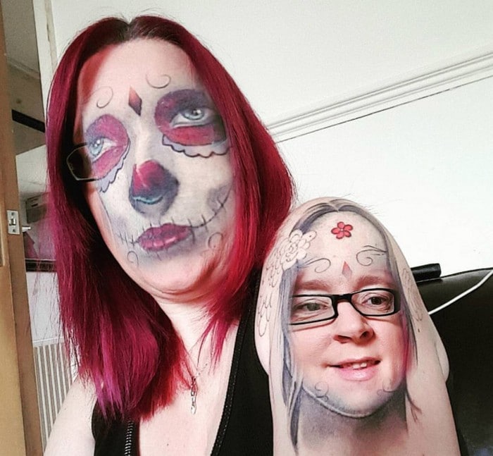 Quando você usa o aplicativo de troca de rosto em sua tatuagem (21 fotos) 3