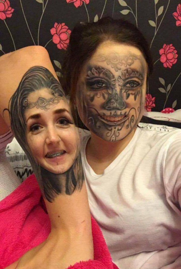 Quando você usa o aplicativo de troca de rosto em sua tatuagem (21 fotos) 12