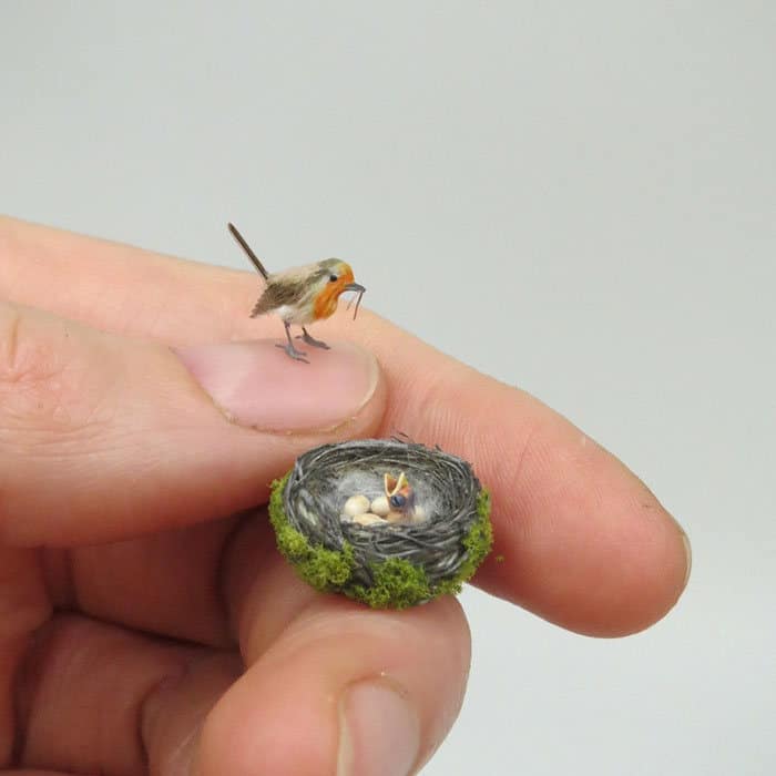 40 animais em miniatura criados pelo renomado artista Fanni Sandor 4