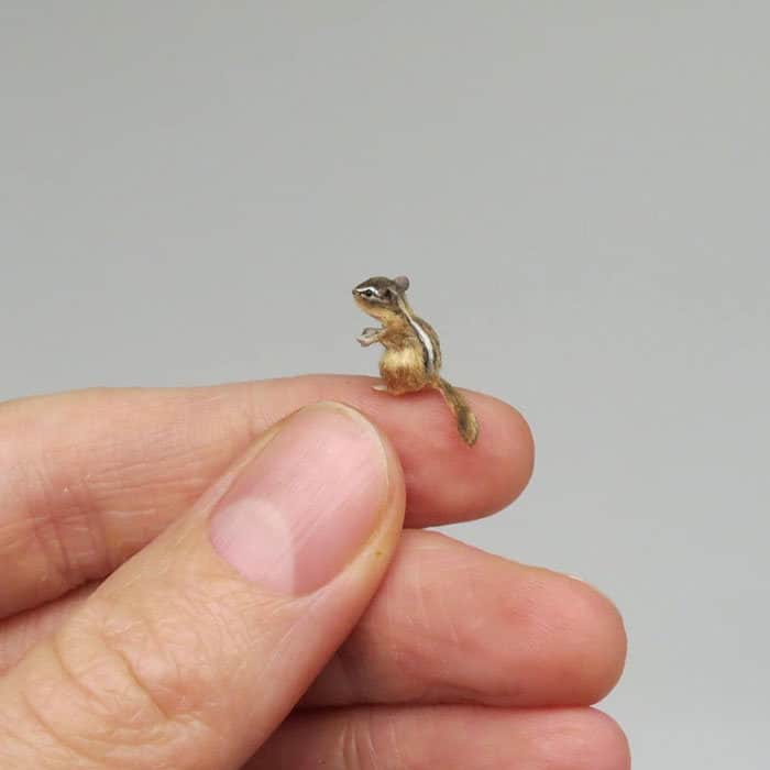 40 animais em miniatura criados pelo renomado artista Fanni Sandor 20