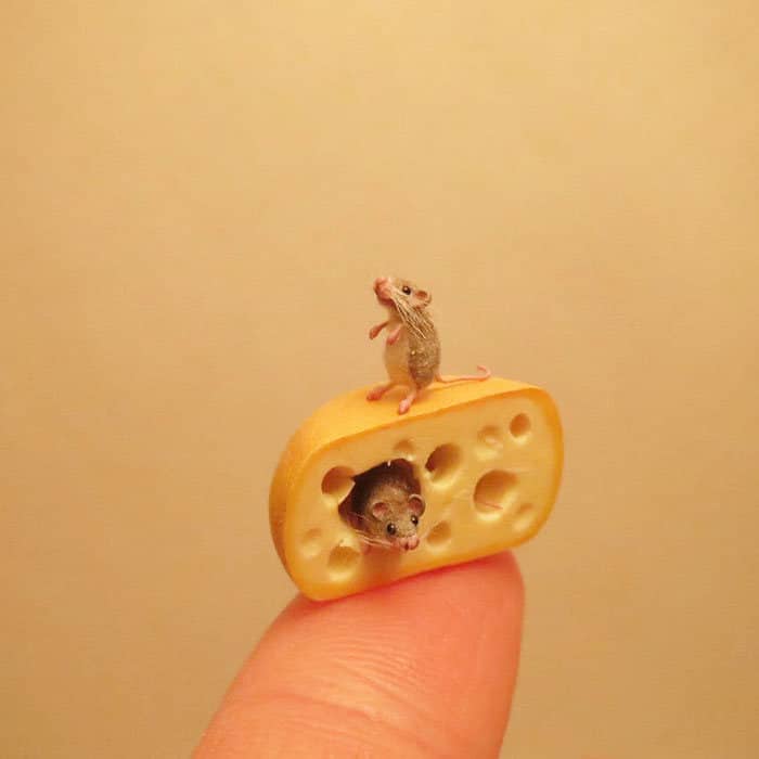 40 animais em miniatura criados pelo renomado artista Fanni Sandor 35
