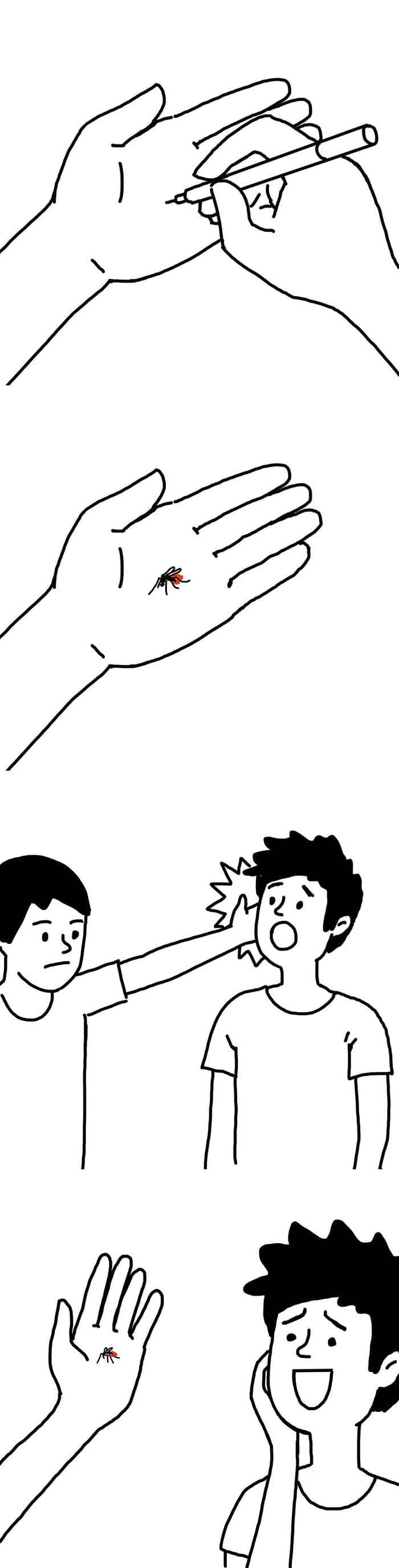 Artista chinês desenha quadrinhos engraçados com reviravoltas surpresa (35 fotos) 35