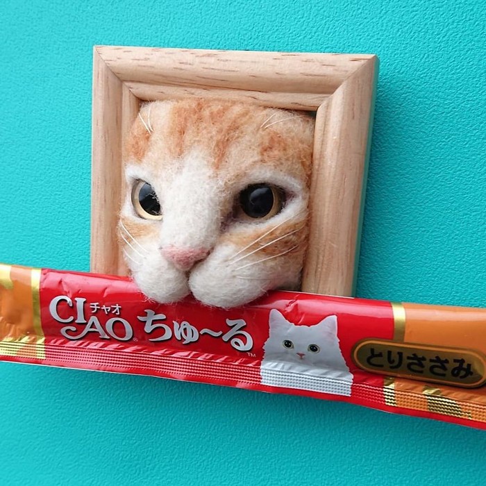 Artista japonesa cria retratos ultrarrealistas de gatos (34 fotos) 20