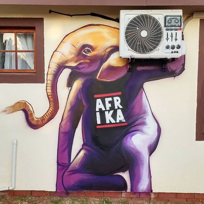 Artista sul-africano pinta grafites incríveis que interagem com o ambiente (32 fotos) 13