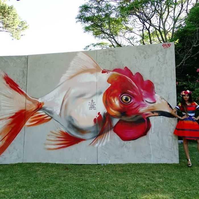 Artista sul-africano pinta grafites incríveis que interagem com o ambiente (32 fotos) 15