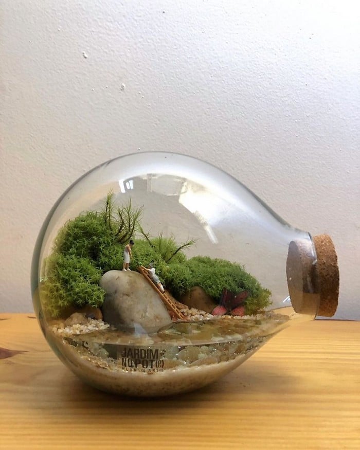 Artistas criam mundos minúsculos em recipientes de vidro (42 fotos) 28