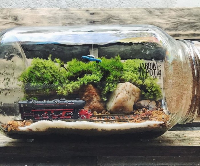 Artistas criam mundos minúsculos em recipientes de vidro (42 fotos) 36