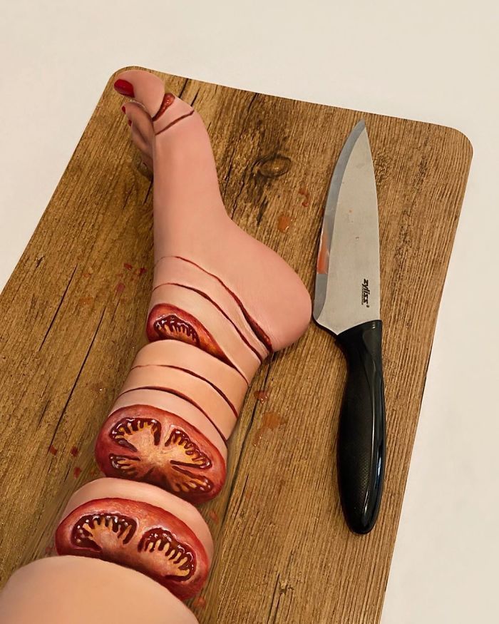 Maquiadora criar ilusões de ótica incrível em pernas e braços (30 fotos) 6
