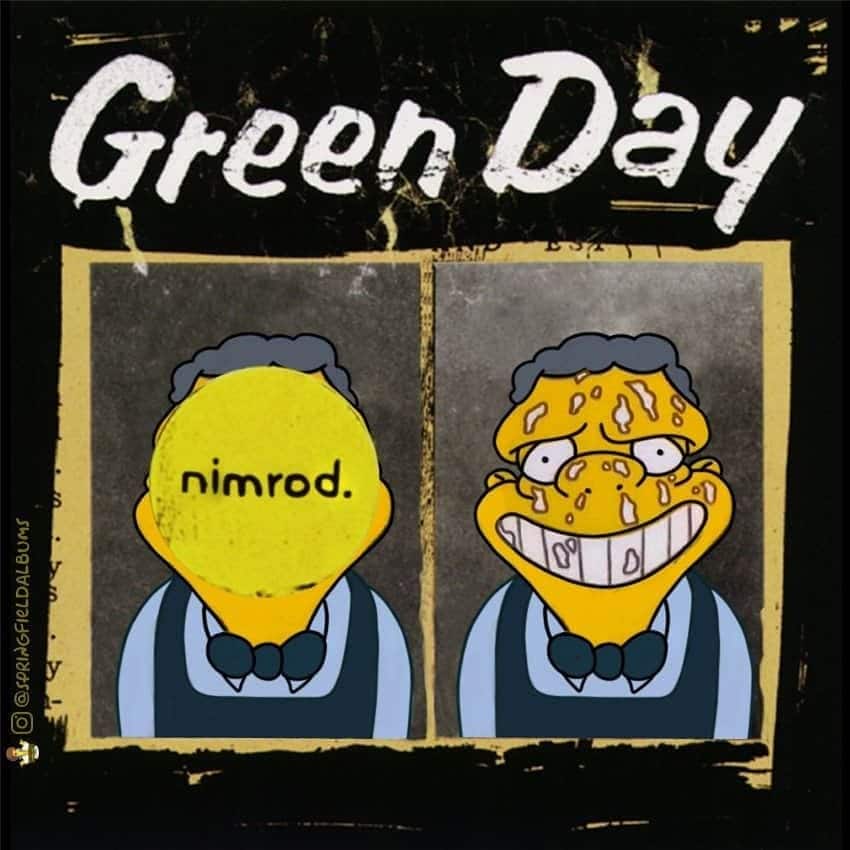 Capas de álbuns de metal divertidamente recriadas com personagens dos Simpsons 40