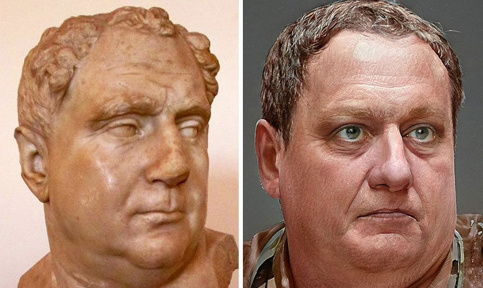 Artista mostra como os imperadores romanos eram na vida real 8
