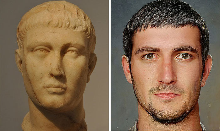 Artista mostra como os imperadores romanos eram na vida real 13