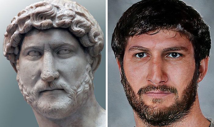 Artista mostra como os imperadores romanos eram na vida real 15