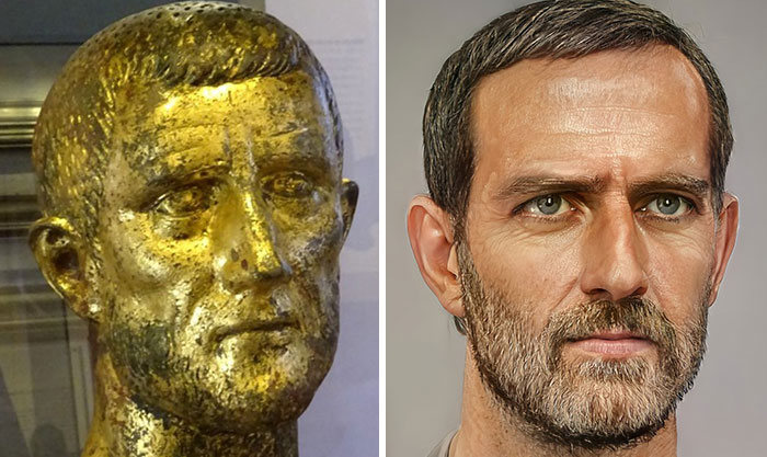 Artista mostra como os imperadores romanos eram na vida real 18