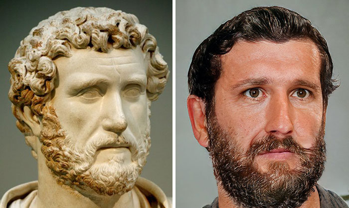 Artista mostra como os imperadores romanos eram na vida real 20