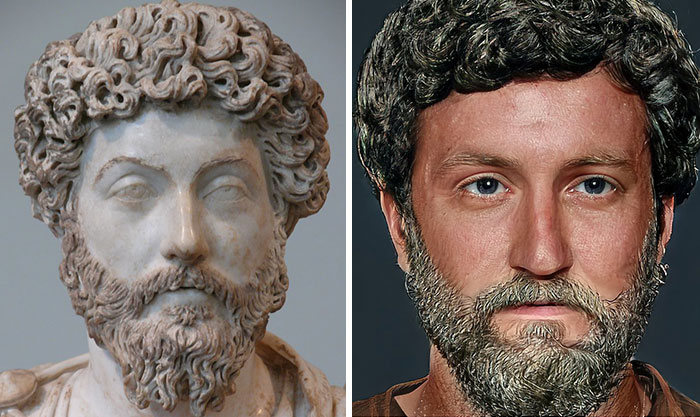 Artista mostra como os imperadores romanos eram na vida real 21