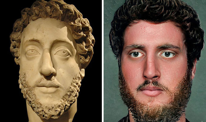 Artista mostra como os imperadores romanos eram na vida real 29